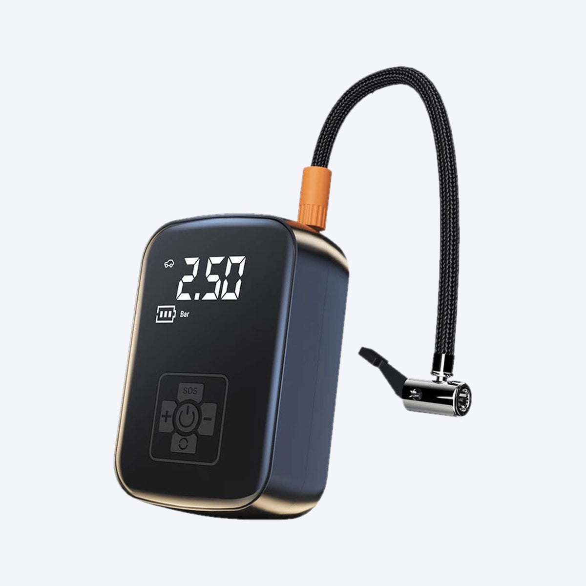 Cordless tire inflator with digital display